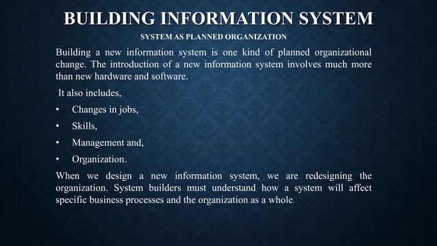 BUILDING INFORMATION SYSTEMS SLIDES | PPT