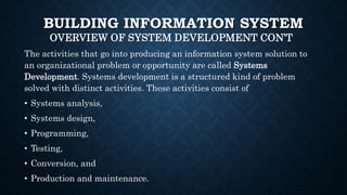 Key Info Development System BUILDING INFORMATION SYSTEMS SLIDES | PPTX