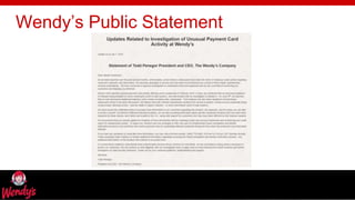 freegoogleslidestemplates.com
Wendy’s Public Statement
 