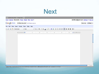 Doesn’t have audio featuresN1:There are a lot of features that Google Presenter offers that makes it a unique and useful tool. Here are a few of the advantages and limitations of Google Presenter.(read limitations first, then advantages as they appear on mouse click)Text:Graphics: the Google logo. Animation: Bullet points will appear one at a timeSound: there is a sound button for the last bullet point on limitationsInteraction/Activities: n/a