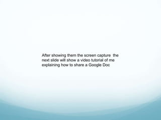 Click here for a screencast demonstrating how to embed a Google Presentation into a blog post