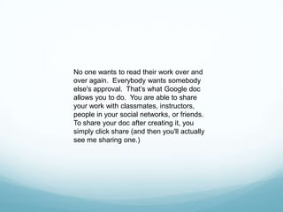 How to share your Google docHow to share your Google doc