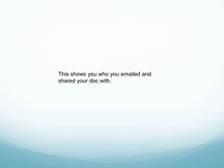 Sharing Your DocVideoVideo