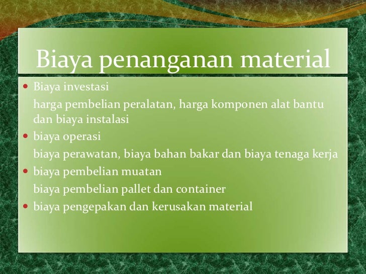 Group 3 warehousing activities & matrial handling