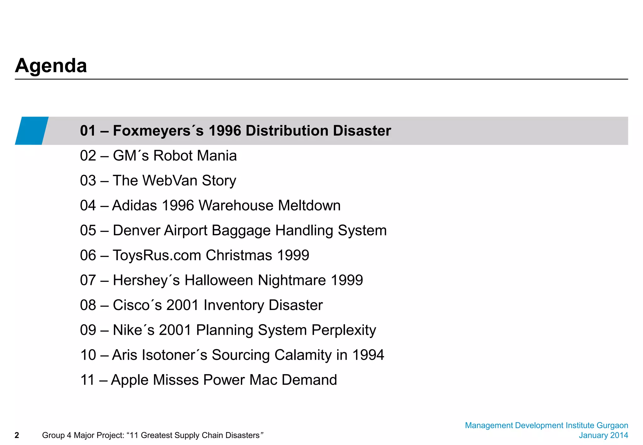 Webvan Failure Analysis of 11 greatest supply chain disasters | PPTX