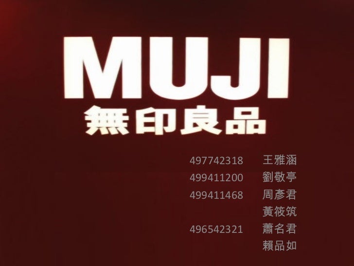 Group 4 (MUJI) slideshare