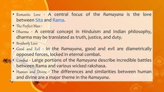 Describe Rama Indian Literature - Ramayana | PPTX