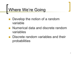 random variable and distribution | PPTX