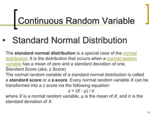 random variable and distribution | PPTX