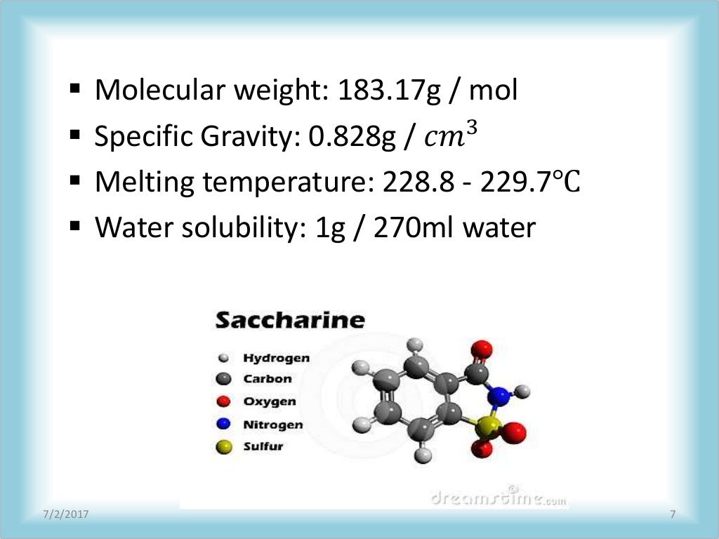 Saccharin