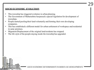 Socio Economic Determinants in Low Scale Mixed Use Developments | PDF