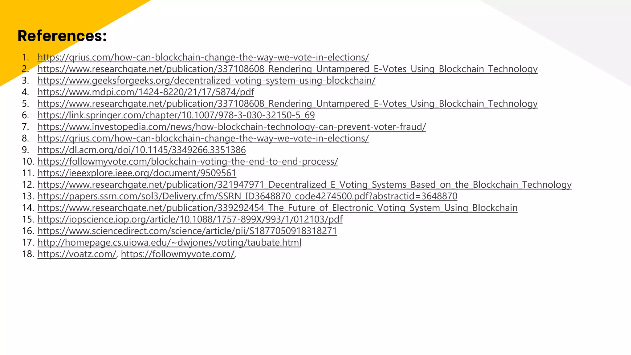 Blockchain project: e-voting system based upon blockchain technology | PPTX