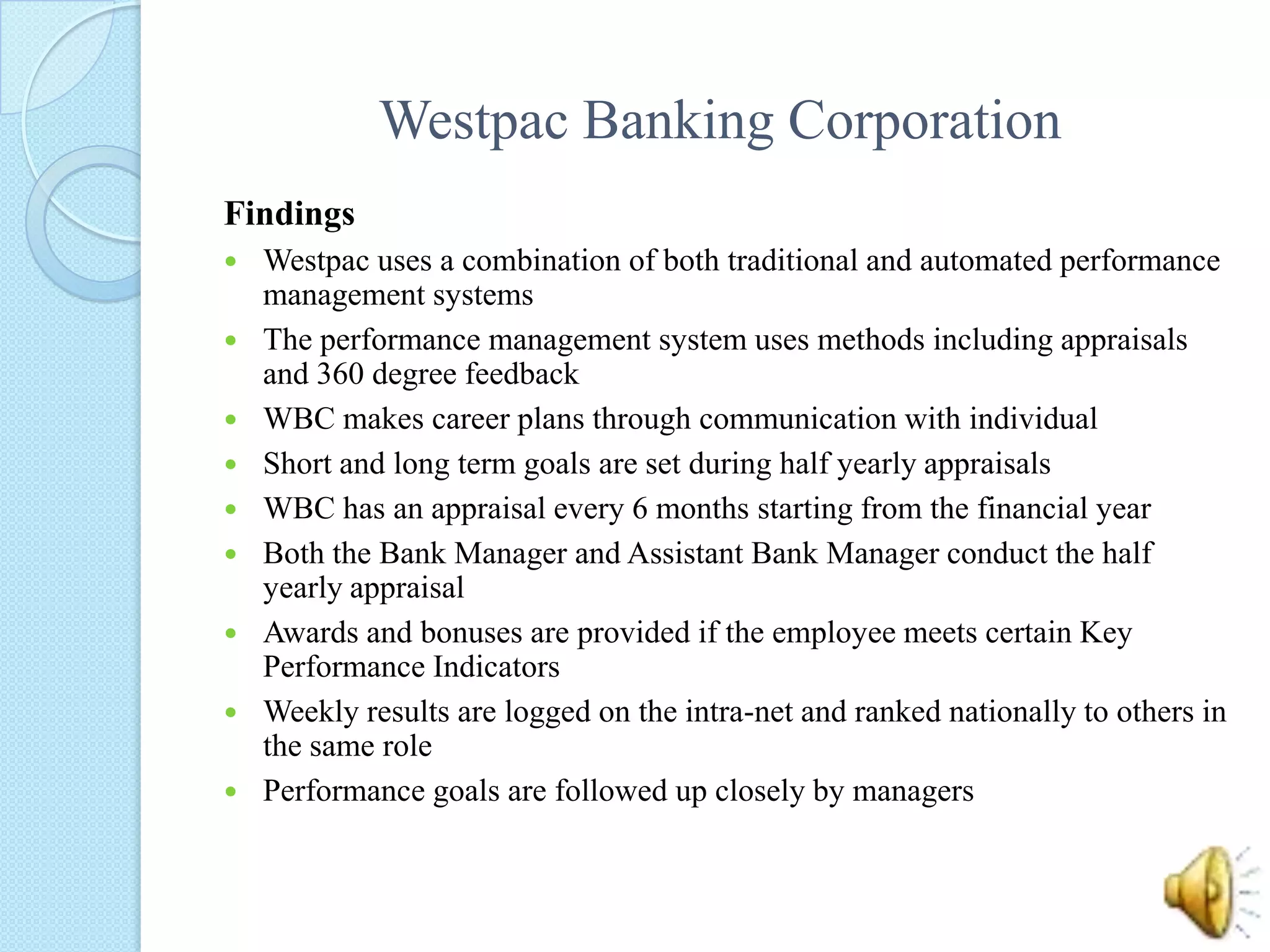 Type of performance management methods used by the club
