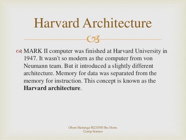 harvard architecture