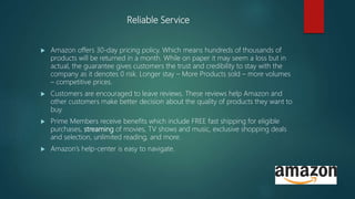 Amazon's Operational Strategy | PPTX