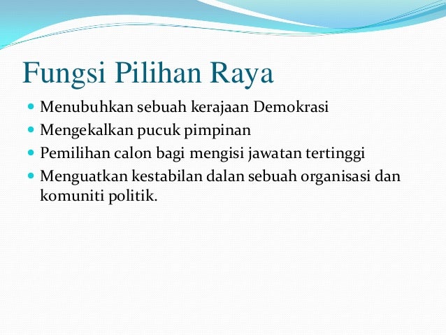 Pilihanraya Di Malaysia