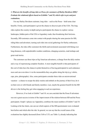 Harley Davidson Case Study | PDF