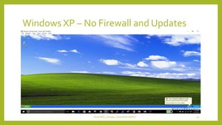 Windows XP – No Firewall and Updates
OpenVAS_Group4_Chandrak-Melbin 54
 