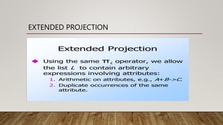 EXTENDED PROJECTION
 