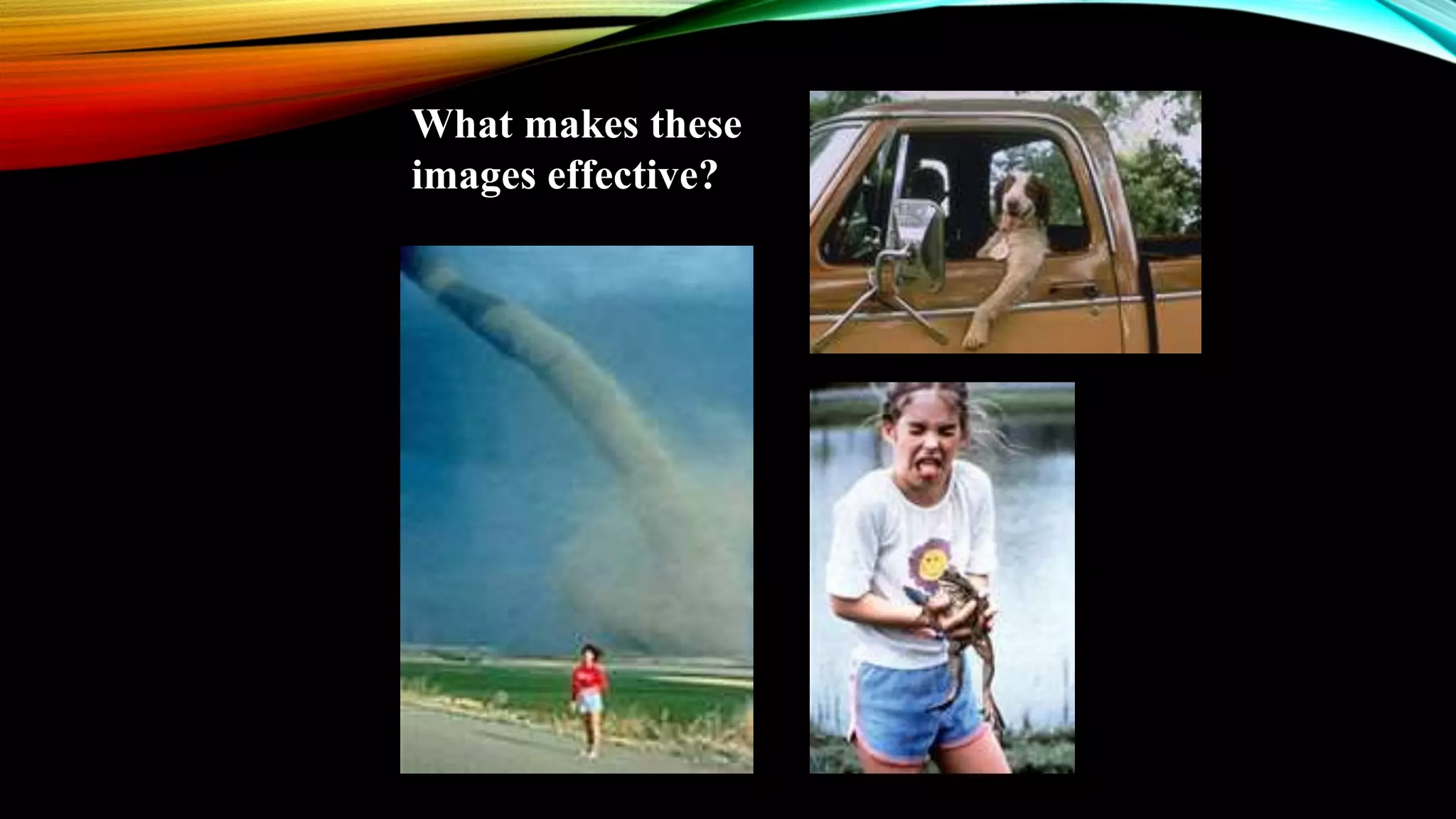 What makes these 
images effective? 
 