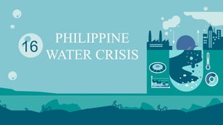 PHILIPPINE
WATER CRISIS
16
 