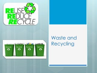 Waste and
Recycling
 