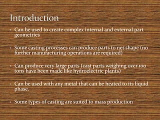 CASTING PPT | PPTX