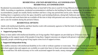 HOUSING FOR ADULT WITH INTELLECTUAL DISABILITY.. | PPTX