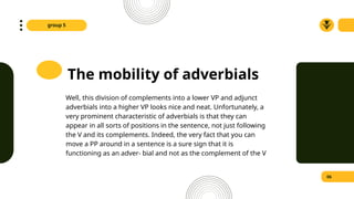In-Depth Analysis of Adverbials and Verb Phrase Syntax in English | PPTX