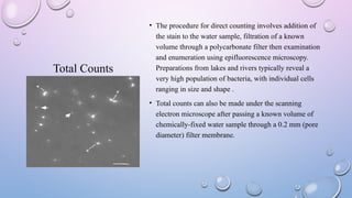 Comprehensive Methods for Enumeration of Marine Bacteria | PPTX