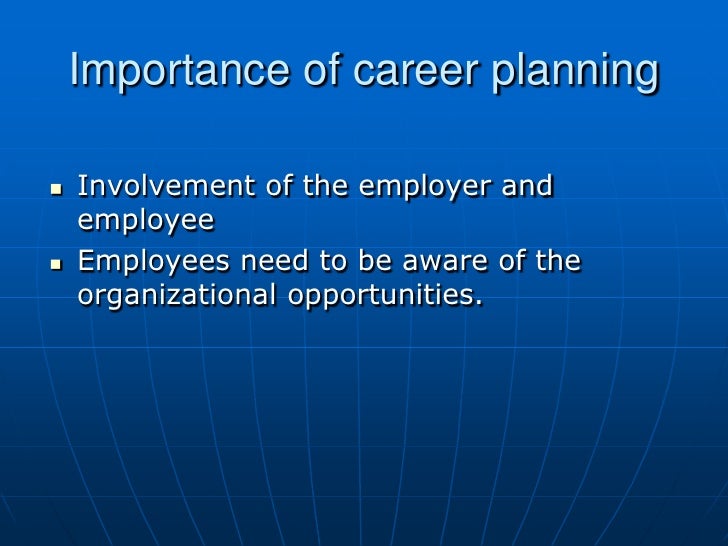 Importance career planning essay