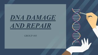 DNA DAMAGE
AND REPAIR
GROUP #05
 