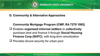 Shfc Cmp Group 5 - Housing Policy in the Philippines.pptx