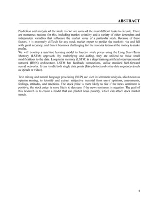 stock price prediction using sentiment analysis | PDF