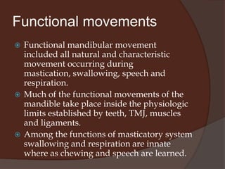 Intra-border movementFunctional movementschewing cycle