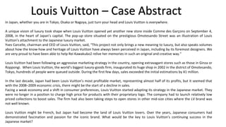 Louis Vuitton in Japan | PPTX