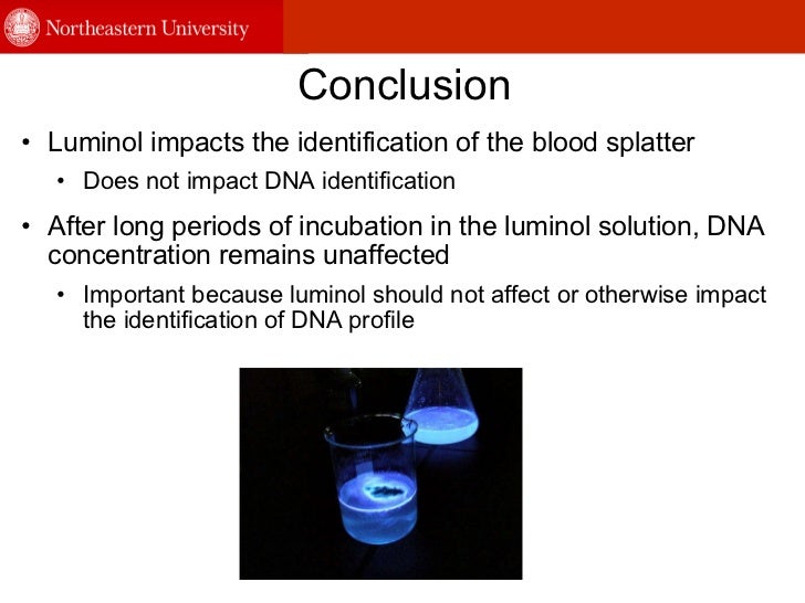 Group 5 luminol & dna