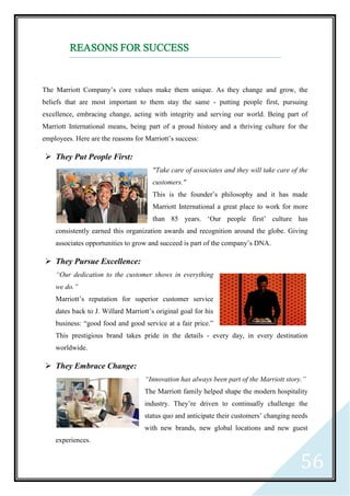 Principles of Management in Hotel Industry (Marriott Hotels & Resorts ...