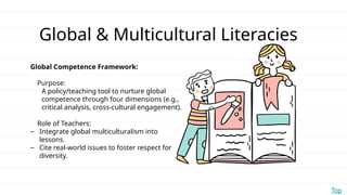 Addressing Framework Multicultural Group 5 Module 5 - Multicultural and Global literacy | PPTX
