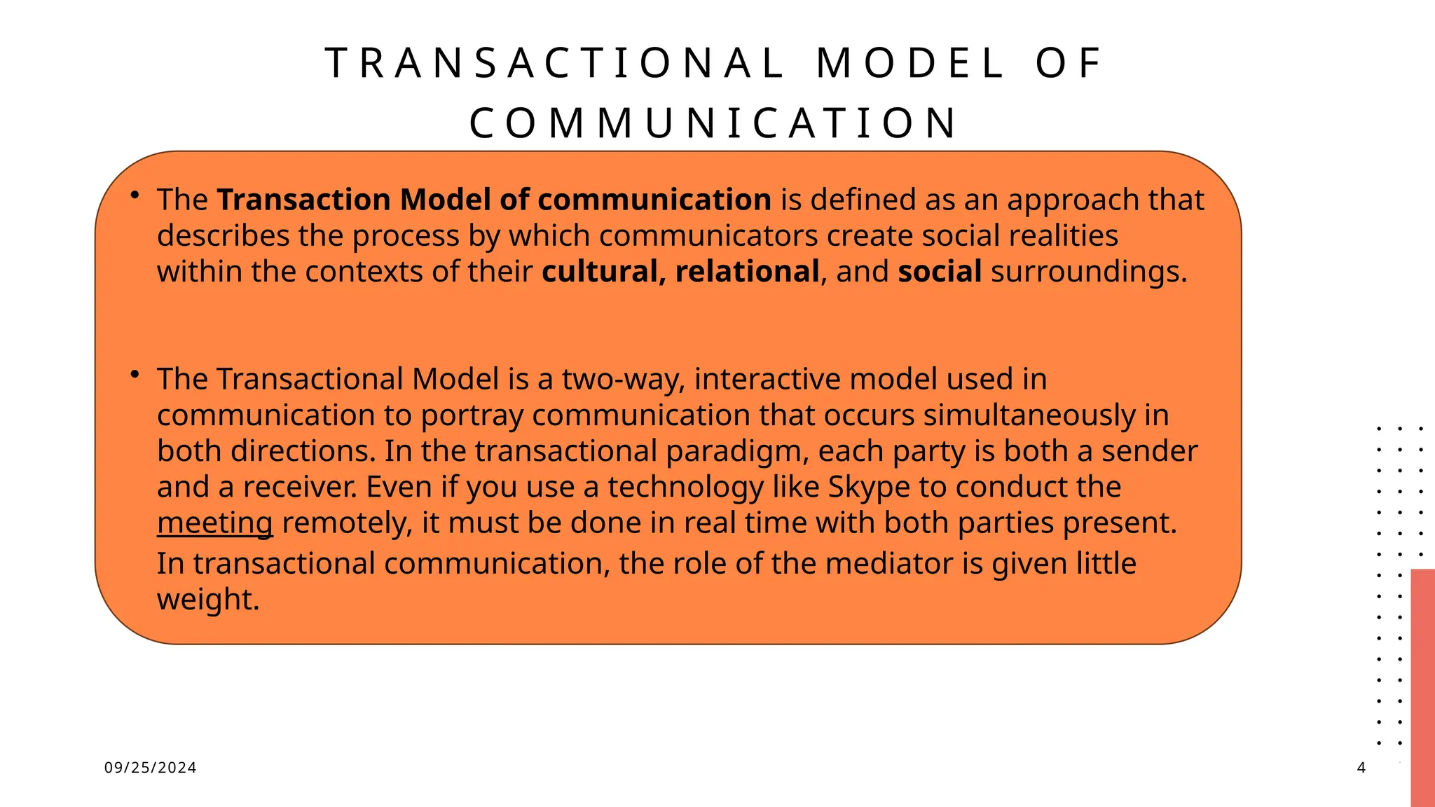 transactional model of communication n | PPTX