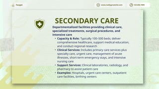 CLASSIFICATIONS OF HOSPITAL MODALITIES PPT | PPTX