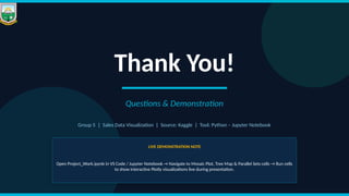 Sales Data Visualization and Customer Behavior Analysis Using Python | PPTX
