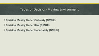 Statistical decision theory | PPTX