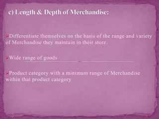 Classification of retail units | PPTX