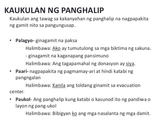 Group 6 mga salitang pangnilalaman