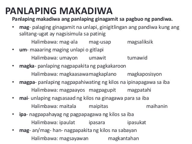 Group 6 mga salitang pangnilalaman