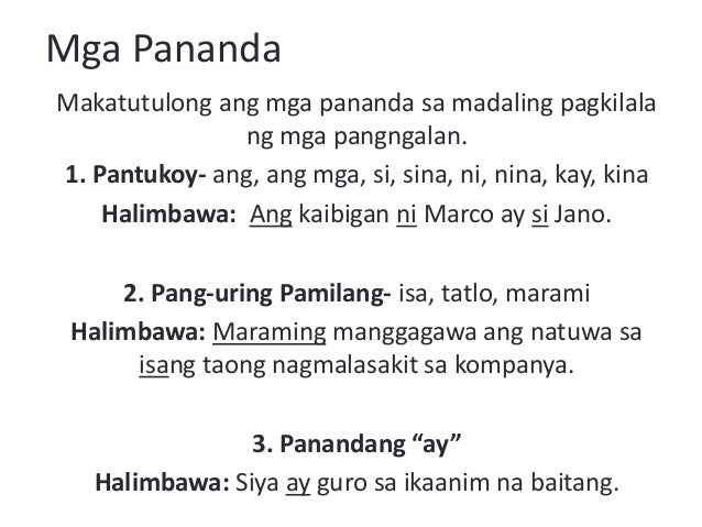 Group 6 mga salitang pangnilalaman