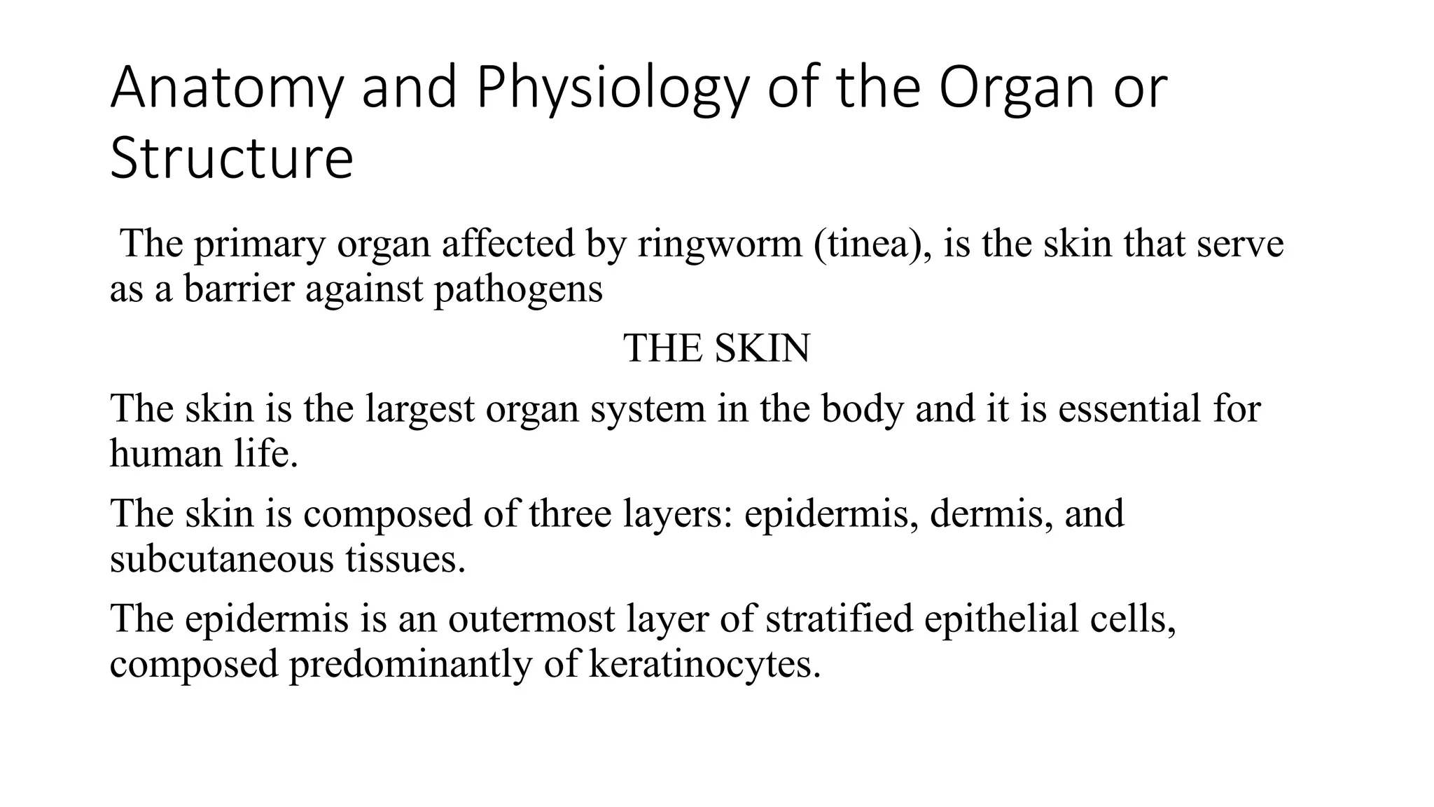 Basic Medical presentation on Dermatophytosis | PPTX