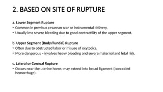 THE OVERVIEW OF UTERINE RUPTURE. group 6 OBS.pptx