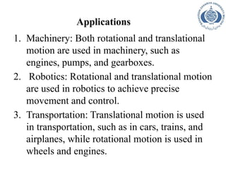 Translational and rotational Vibrations | PPTX
